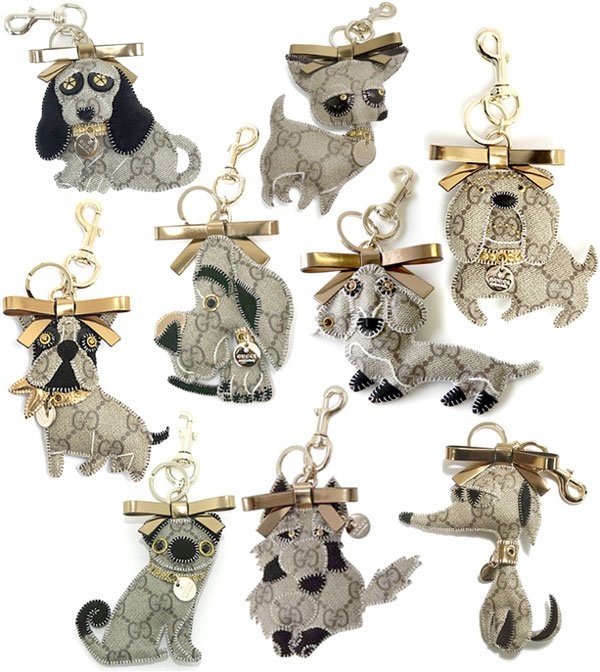 楽天市場】GUCCI グッチ キーホルダードッグチャーム グッチョリGG柄犬