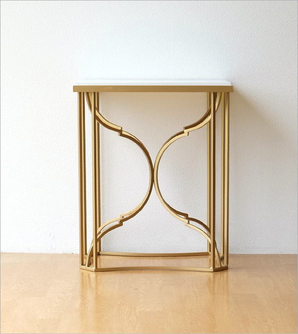 サイドテーブル おしゃれ 花台 電話台 アイアン アンティーク シンプル