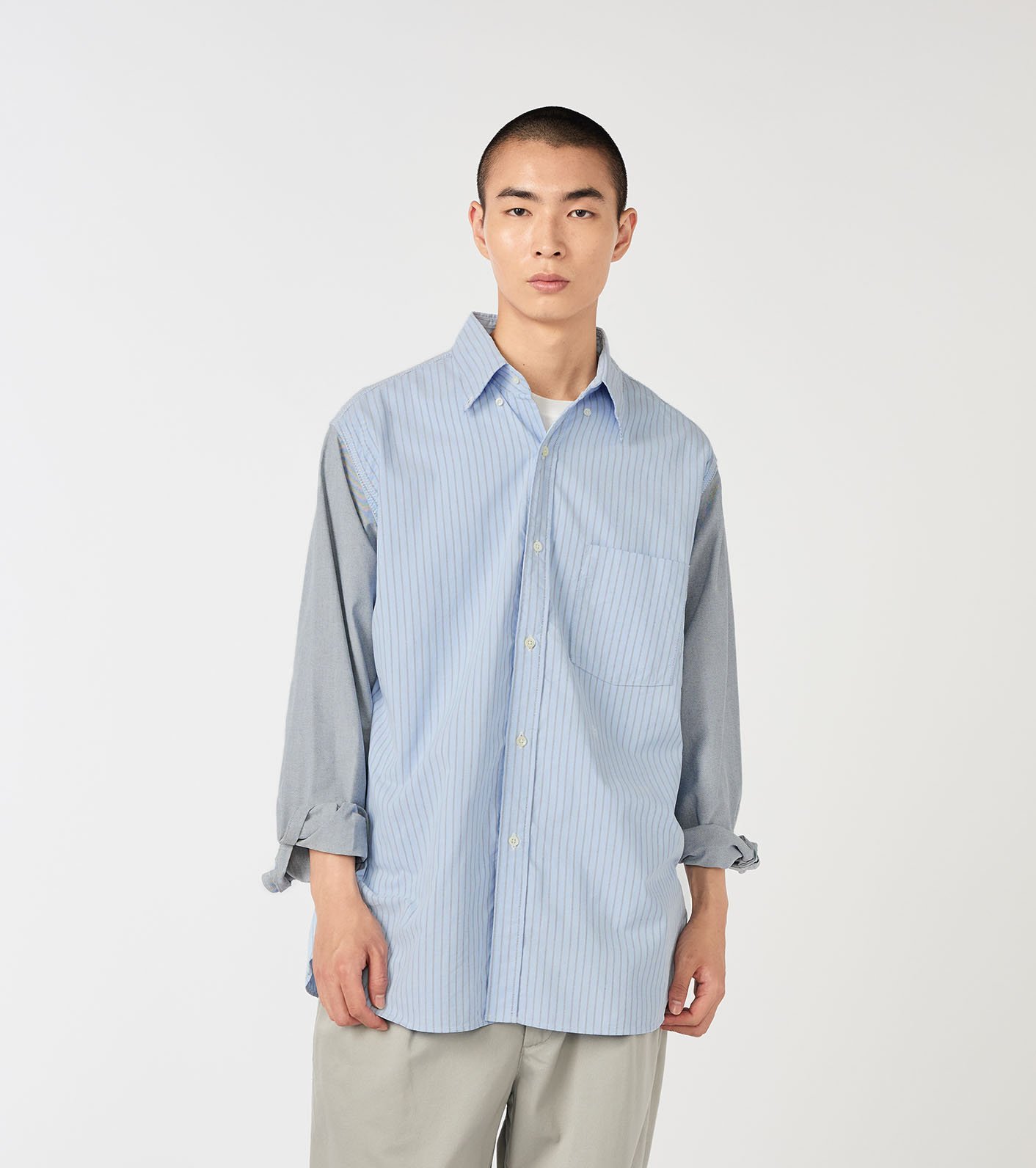 nanamica / Button Down Stripe Storm Shirt
