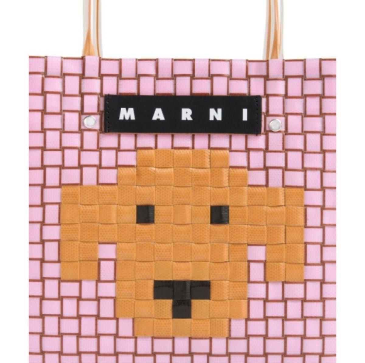 新品 マルニ Marni アニマルバスケット ピンク ドッグ 犬 バッグ