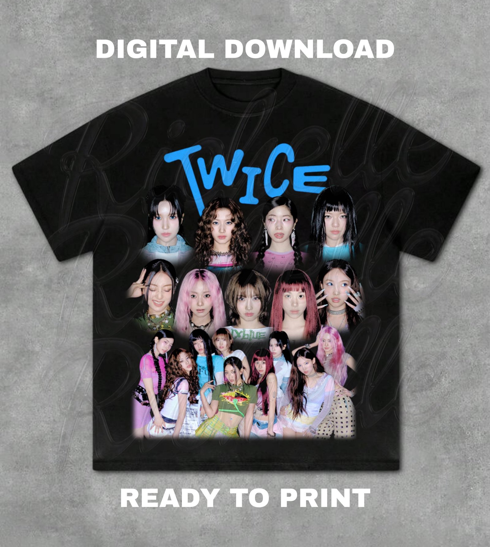 Twice T-shirt PNG Design, Retro K-pop Tee (digital Download) - Etsy