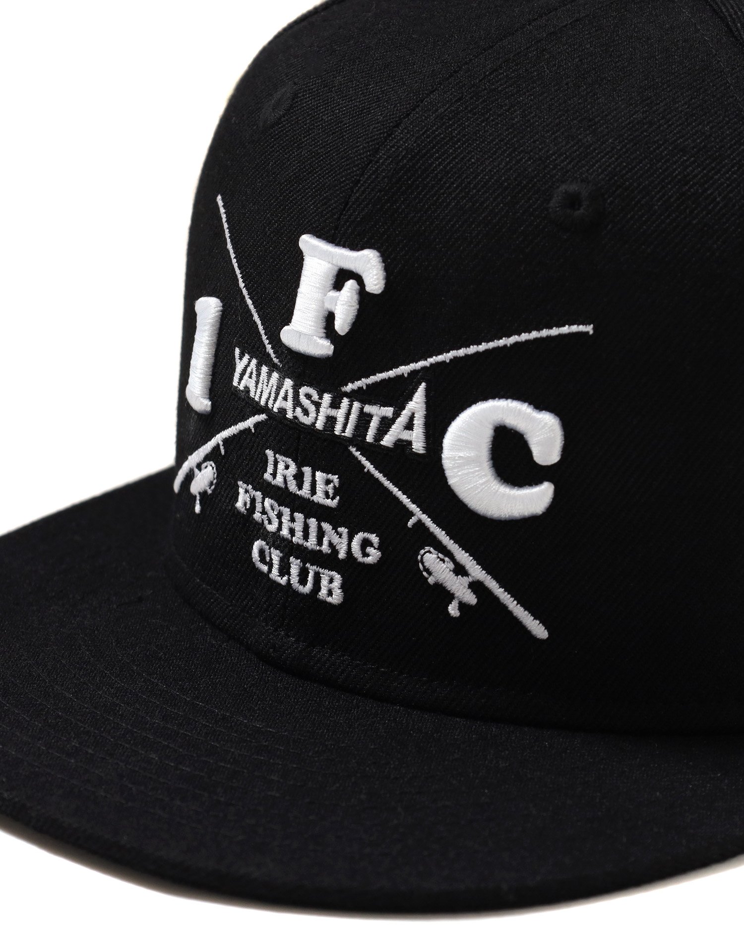 シーフロアコントロール×IFCコラボキャップ 黒緑刺繍 シーフロア