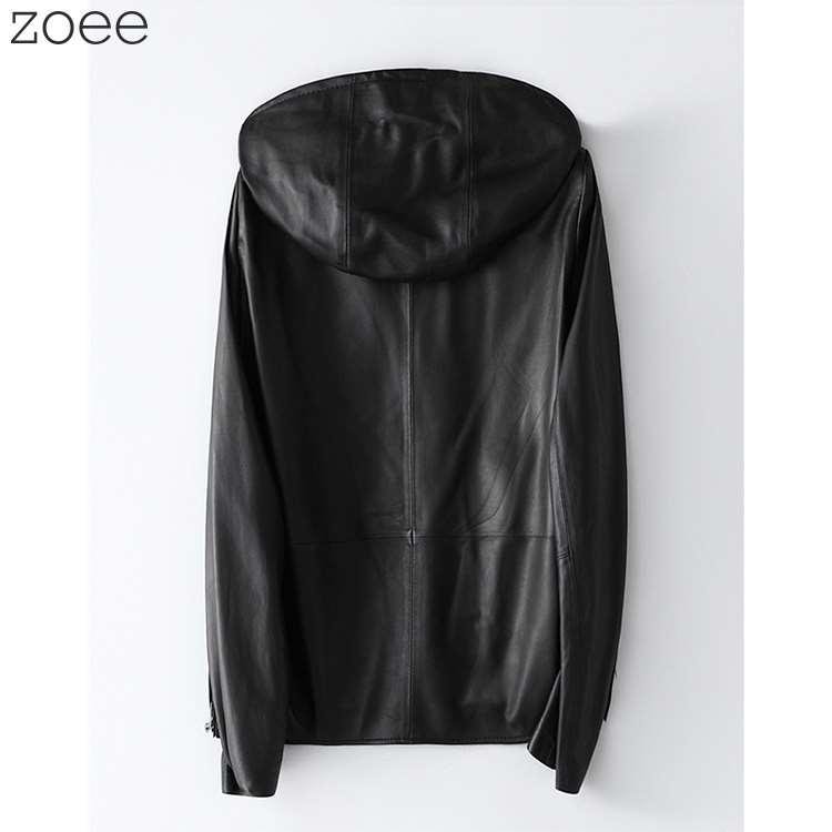 ラムレザージャケット レディース アウター 秋冬 フード付き 長袖