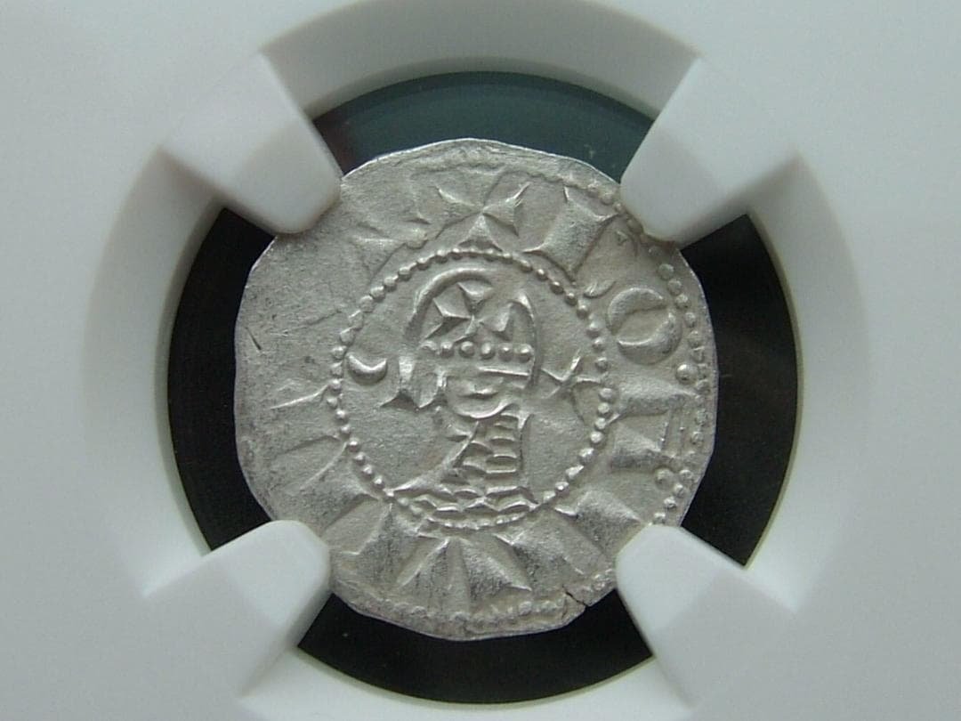 中世；十字軍、ボエモン4世、ARデニール銀貨、NGCスラブ 中世；十字軍、ボエモン4世、ARデニール銀貨、NGCスラブ - メルカリ