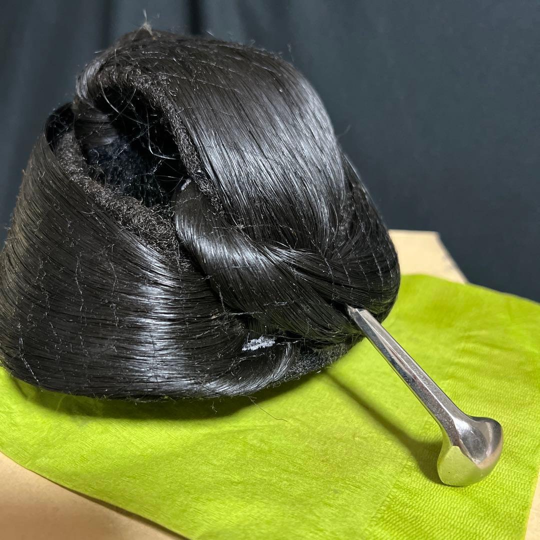 琉球舞踊 からじ 鬘 カツラ ウィッグ 本物 かんざし付き 舞台 演劇