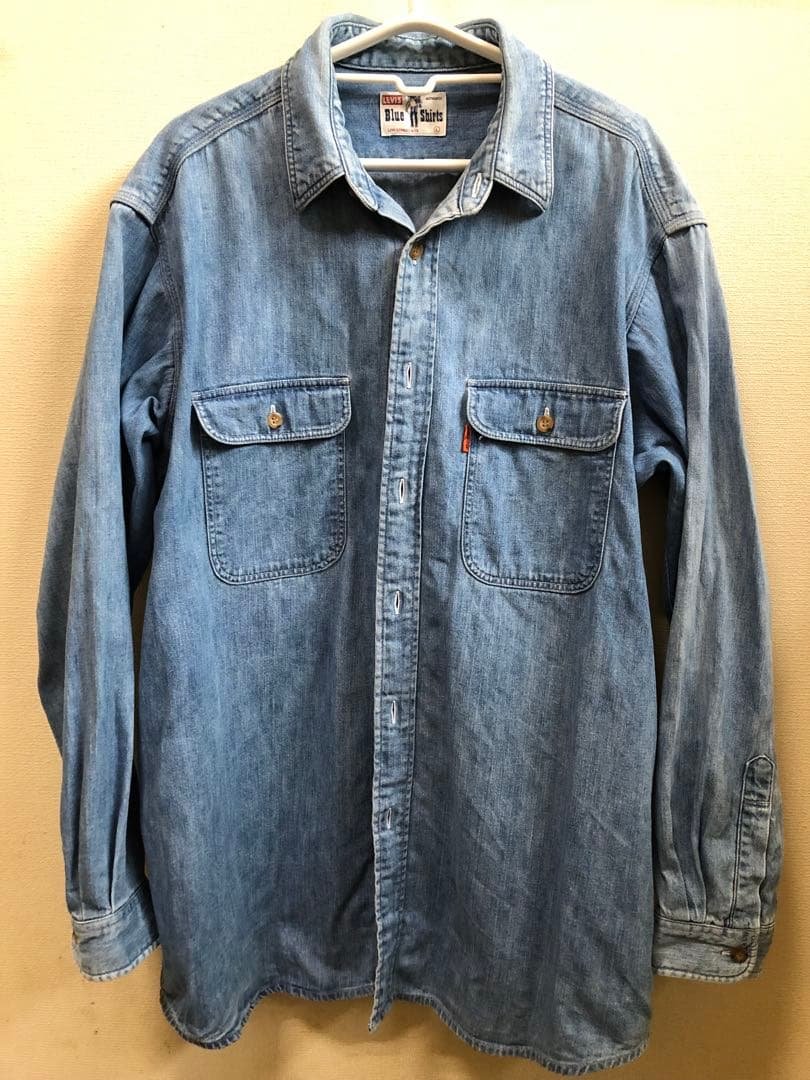 LEVI'S リーバイス　サドルマン　オレンジタグ　ヴィンテージ デニム Levi's VINTAGE 90s サドルマンタグ オレンジタブ デニムシャツ - メルカリ