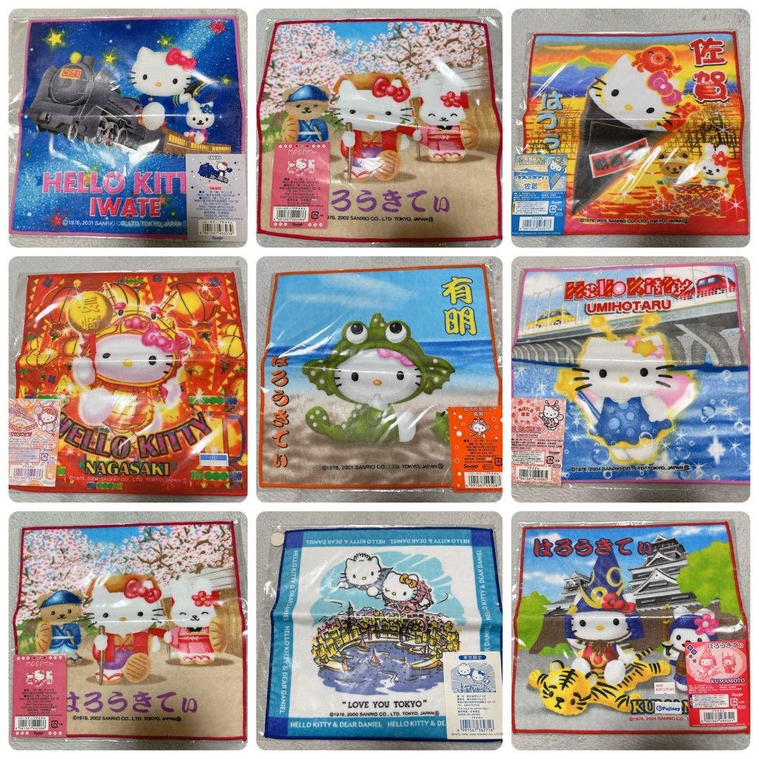 ハローキティ ご当地キティ プチタオル ご当地タオル ハンカチ48種類