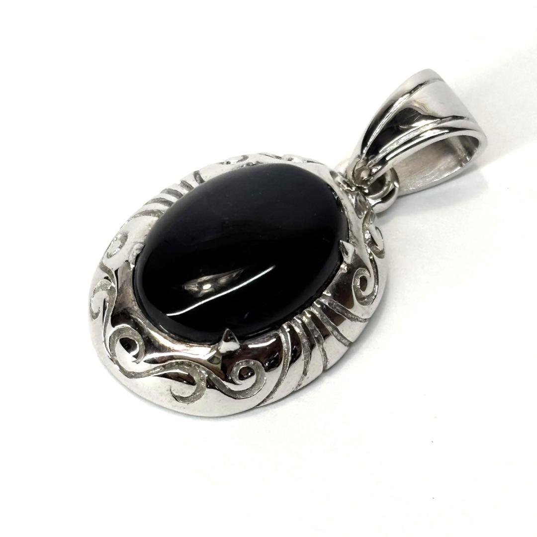 新品未使用 SAAD サード ブラックスター 唐草彫りペンダント トップ H30 中古・古着通販】saad (サード) 太陽神 唐草 サークルネックレス