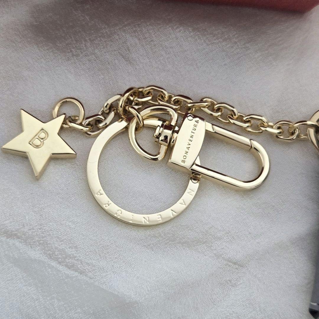 美品】BONAVENTURA グレースターチェーンキーホルダー ボナベンチュラ