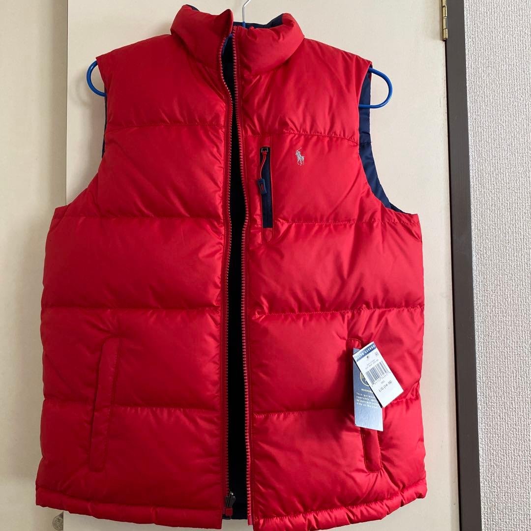 ポロラルフローレン　　リバーシブルダウンベスト　未使用タグ付き 中古・古着通販】POLO RALPH LAUREN (ポロ・ラルフローレン