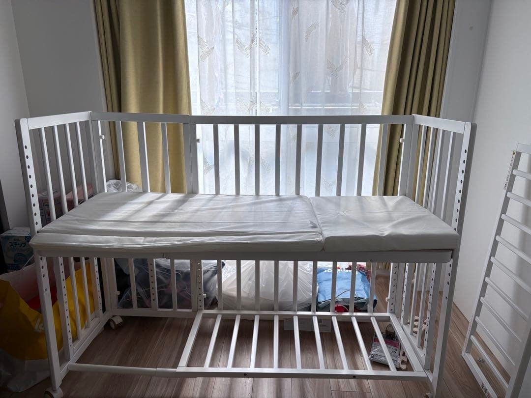 そいねーる＋ロング　yamatoya ヤマトヤ　ホワイト　ベビーベッド　2way 楽天市場】【5と0のつく日限定！最大5000円OFFクーポン配布中】そい