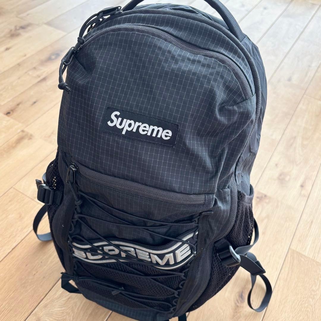 大人気】Supreme 23FW Backpack ブラック バックパック 黒 - メルカリ