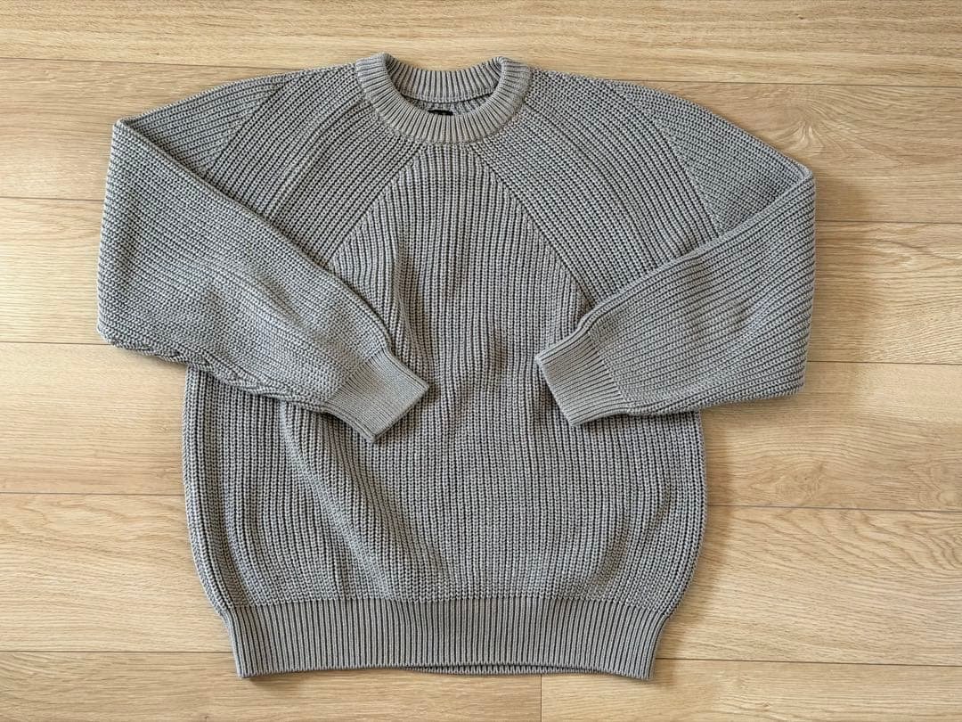 BATONER シグネチャー クルーネックニット サイズ2 グレー バトナー BATONER シグネチャー クルーネック セーター SIGNATURE CREW