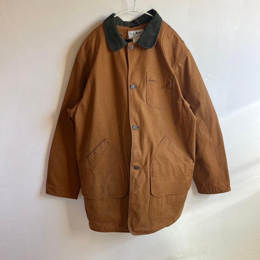 USA 80s 古着 エルエルビーン フィールドコート ダック地 XL 80s L.L.Bean ダック生地 ハンティングジャケット フィールドコート